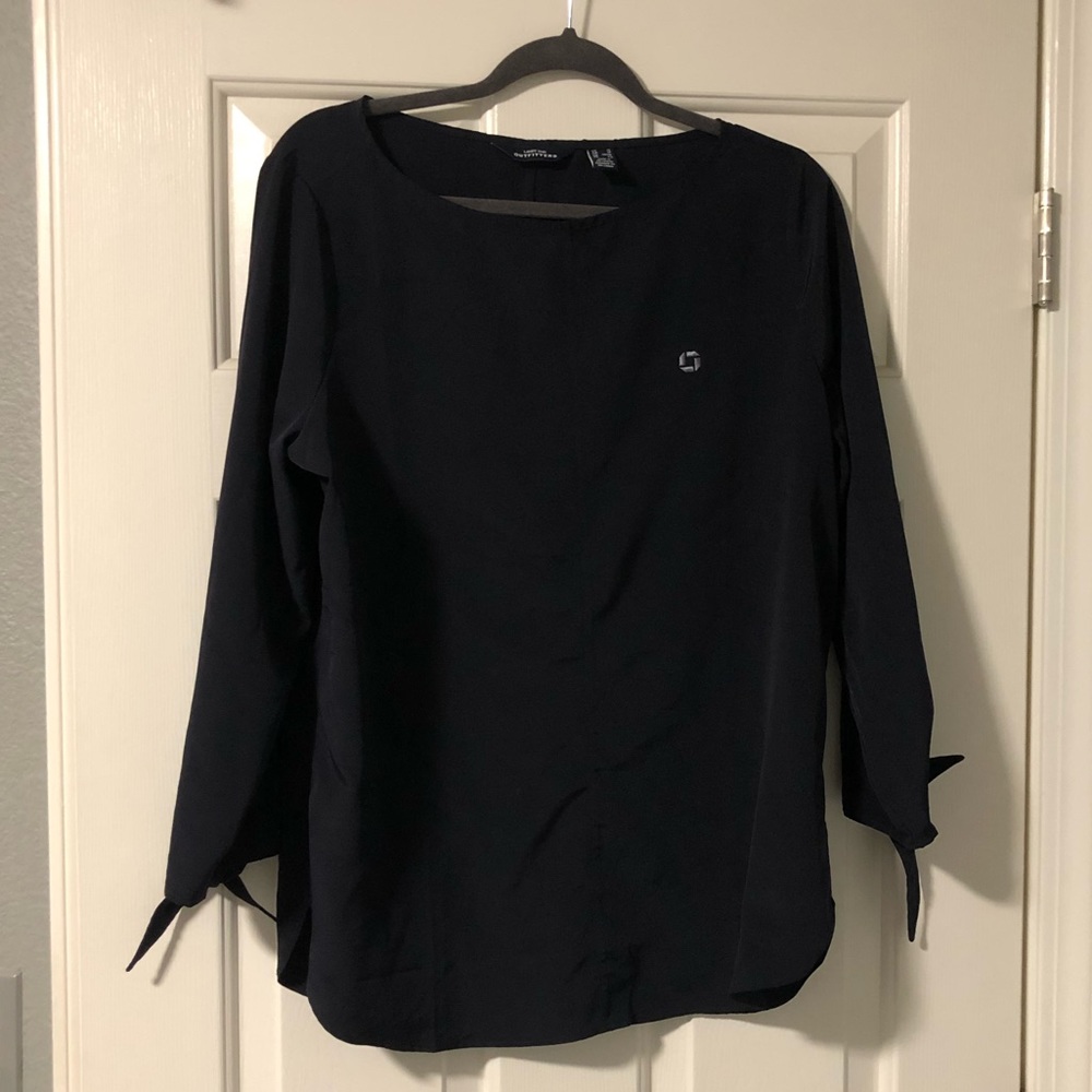 NWOT chase employee attire Navy blouse size 12